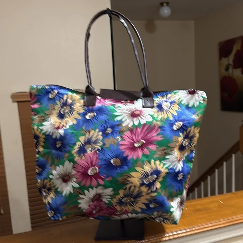 Floral Multicolor Tote Bag